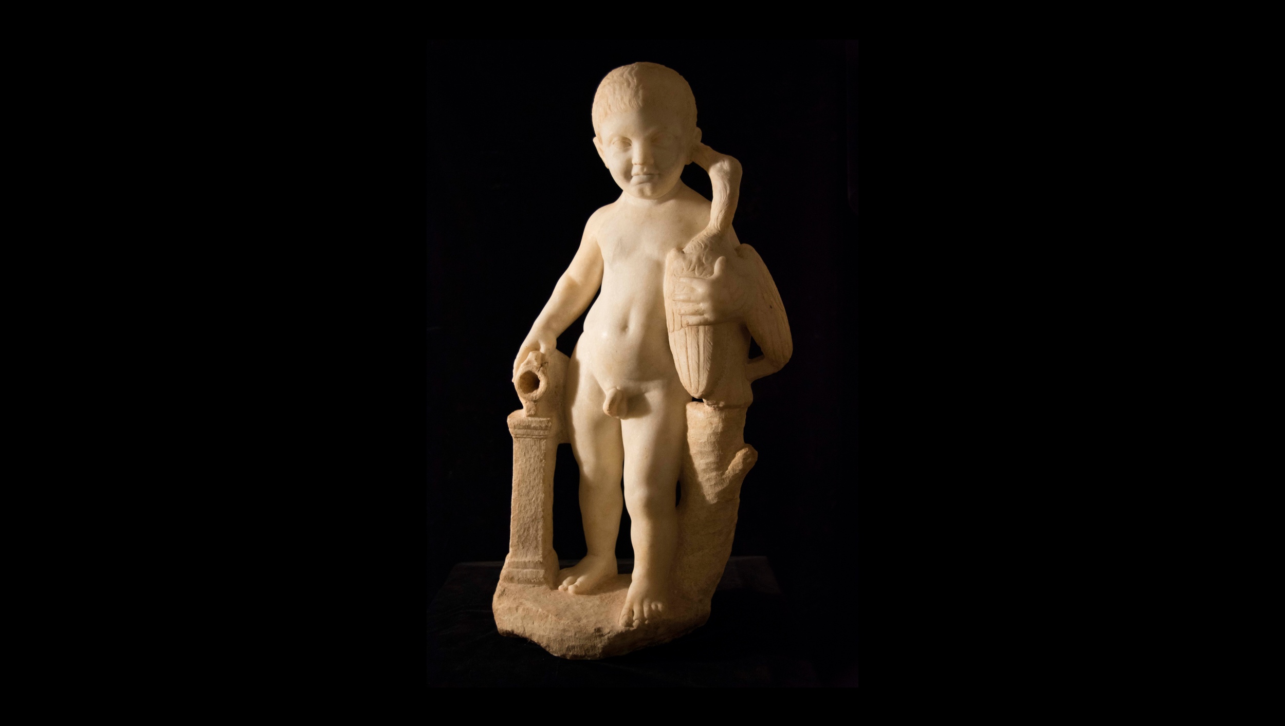 Niño con oca / Villa romana de los Cantos / Siglo II d.C.