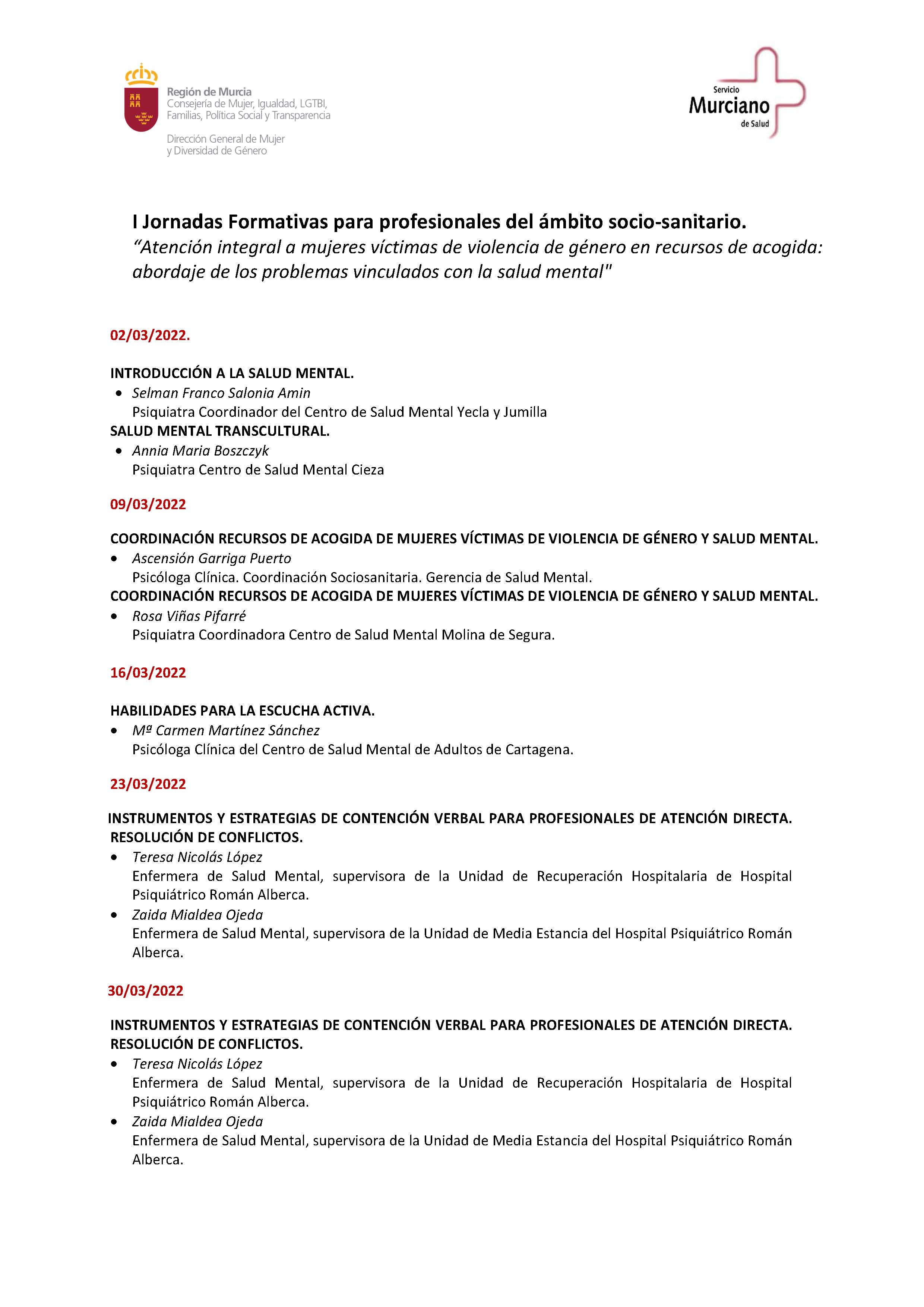 Programa de la Jornada