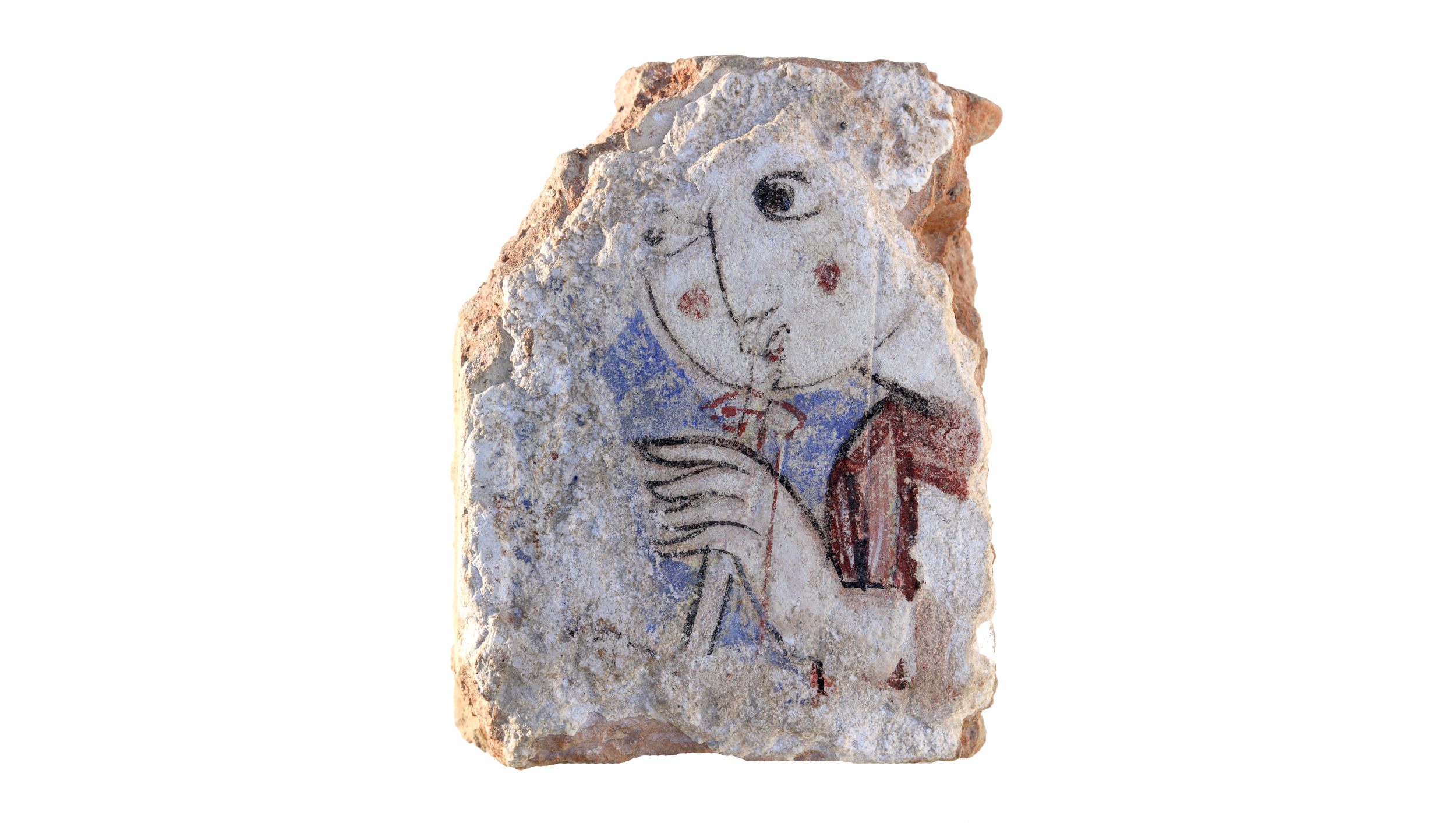 Fragmento de adaraja de mocárabes - Tocadora del mizmar / Palacio Dar as-Sugrà / Siglo XII