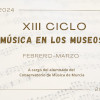 XIII CICLO DE MÚSICA EN LOS MUSEOS