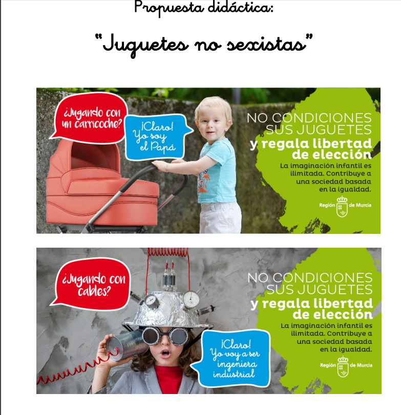 Propuesta didáctica 'Juguetes no sexistas'